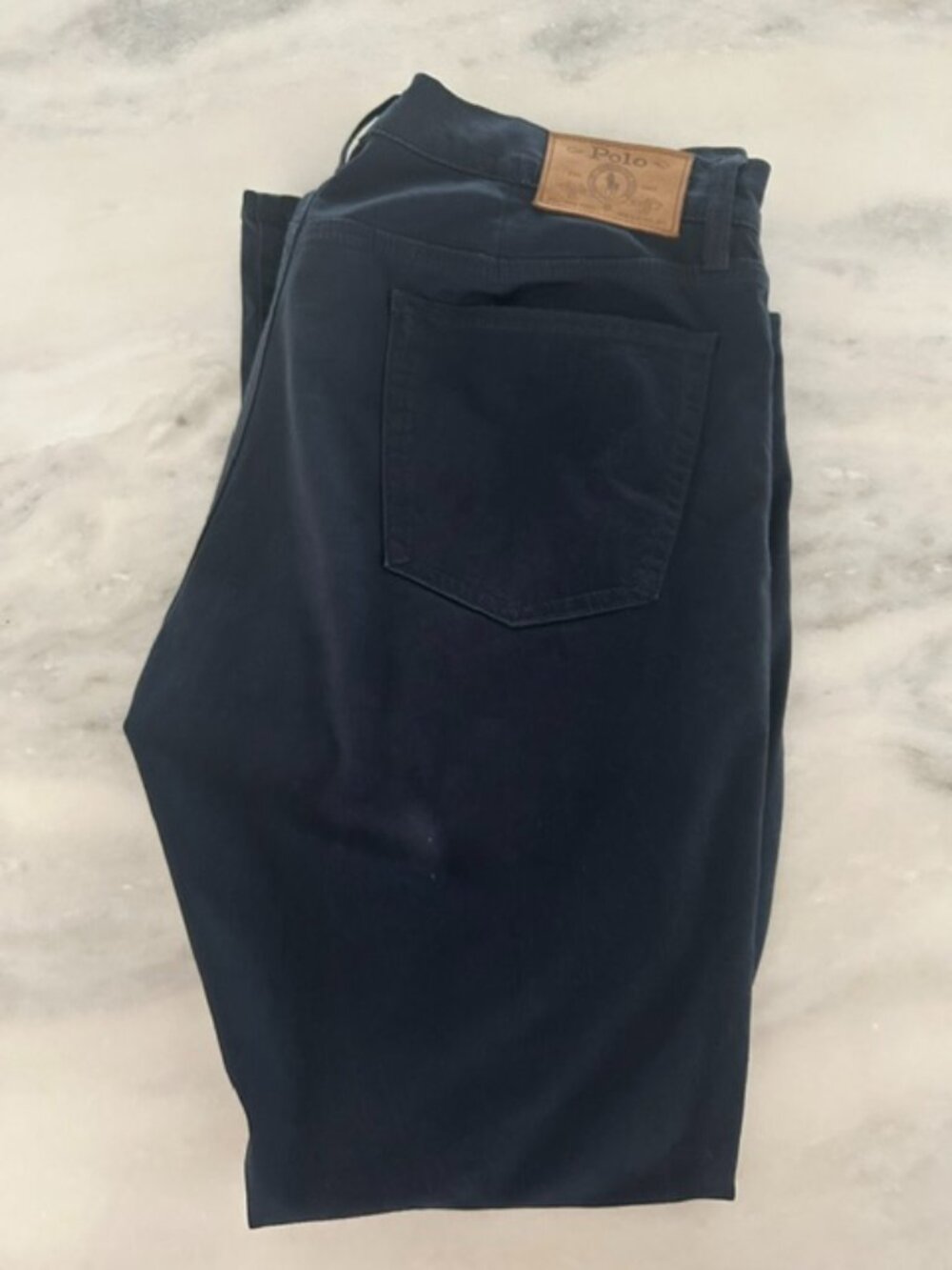 Polo Ralph Lauren Men's Varick Slim Straight Stretch 5-Pocket Pants 35"x32" Navy